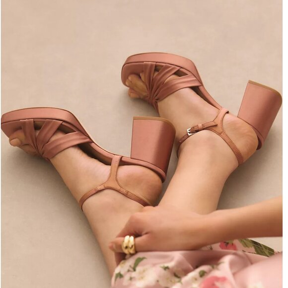 Reformation Maize Platform Heeled Sandals - Picture 4 of 6